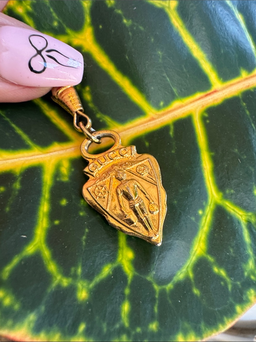 Gucci Knight Crest Shield Charm